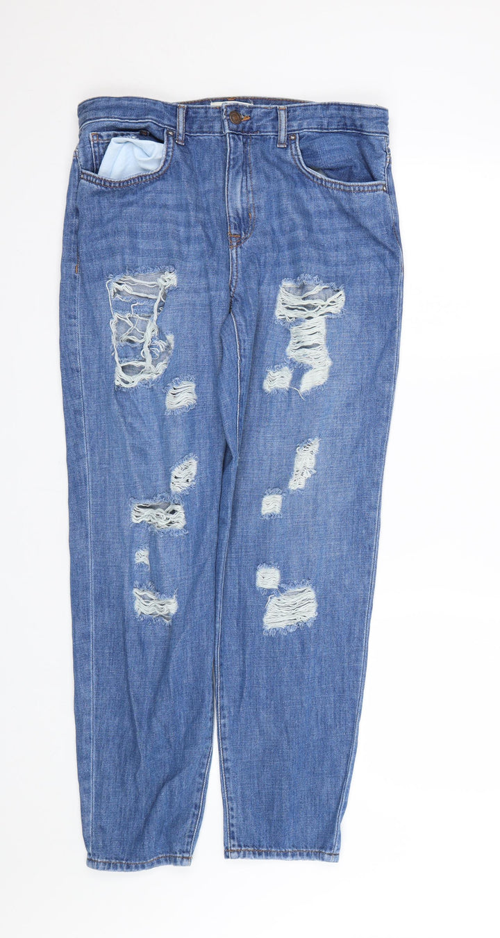 FOREVER 21 Womens Blue Denim Straight Jeans Size 29 L27 in