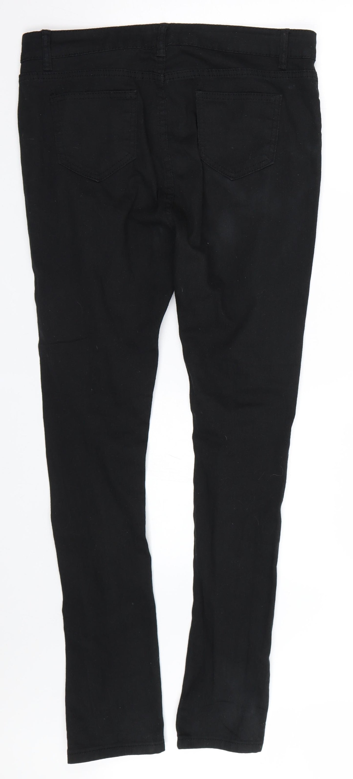 Preworn Womens Black  Denim Skinny Jeans Size XL L29 in