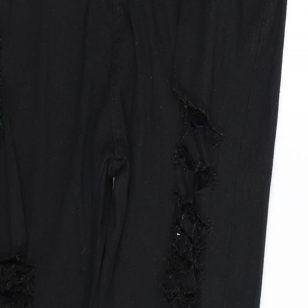 Preworn Womens Black  Denim Skinny Jeans Size XL L29 in