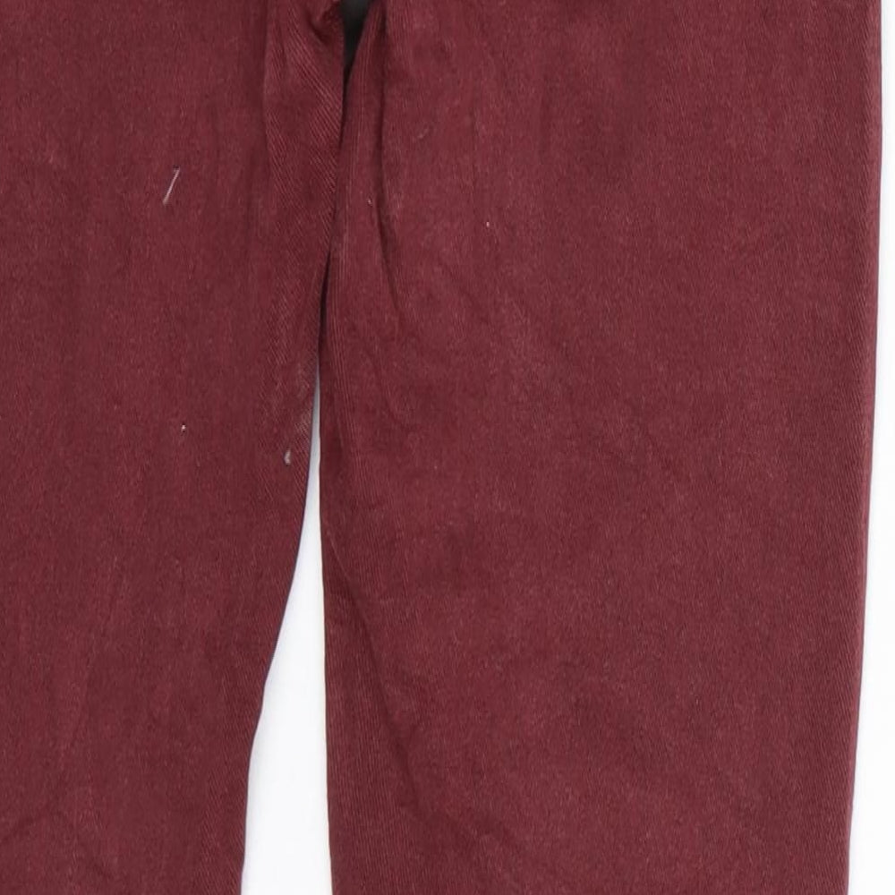 Preworn Womens Red  Denim Skinny Jeans Size 27 L25 in