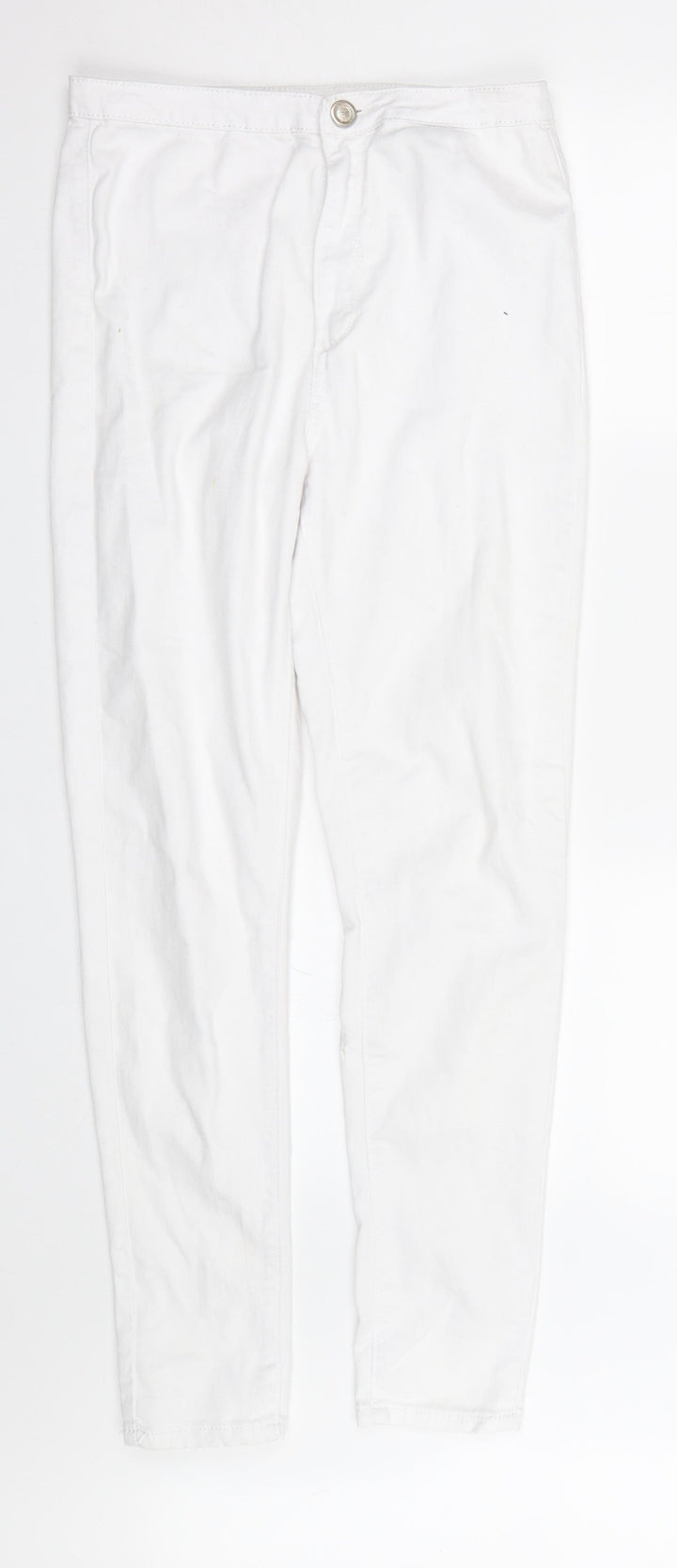 Girl Vivi Womens White  Denim Skinny Jeans Size M L29 in