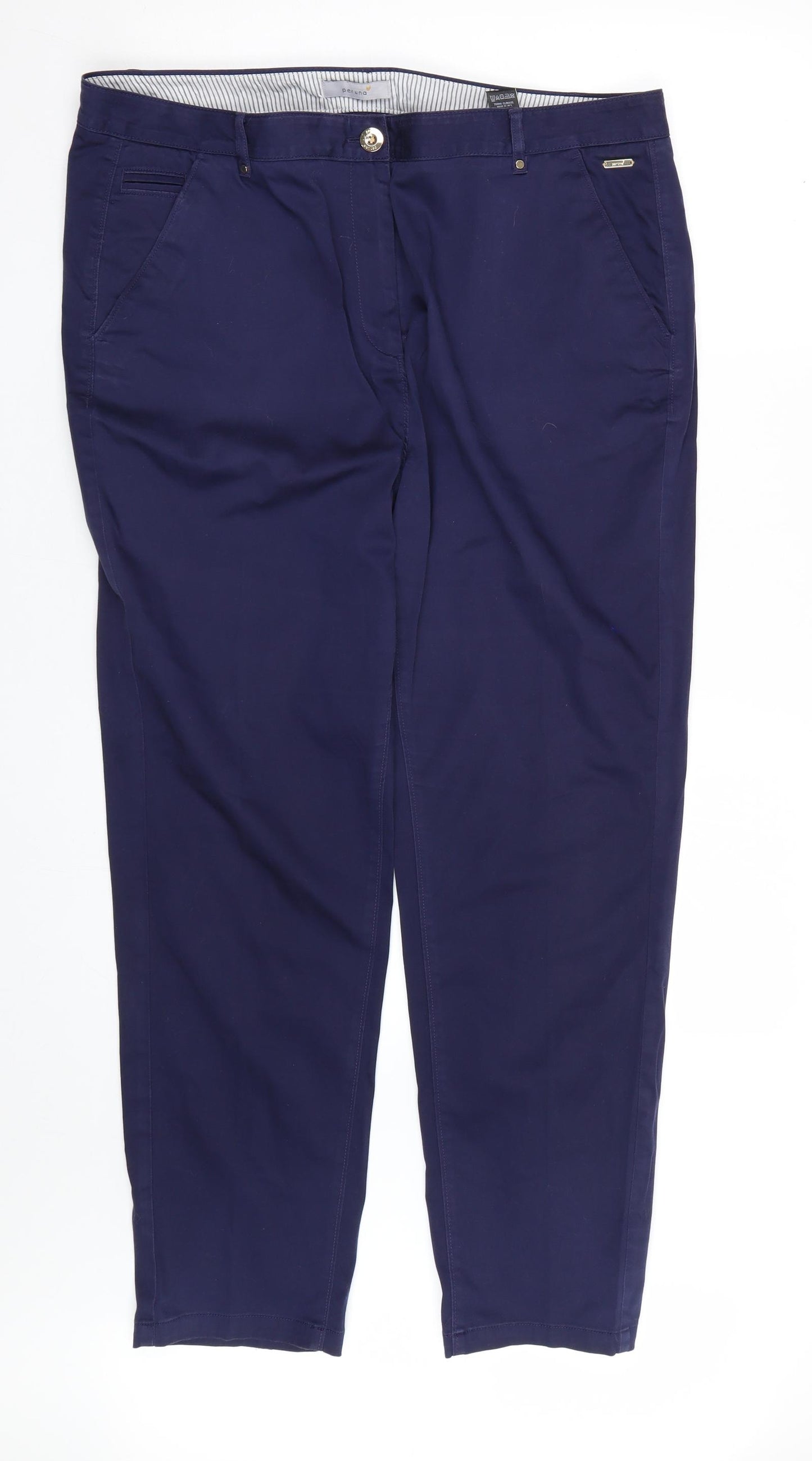 M&S Womens Blue   Trousers  Size 18 L27 in