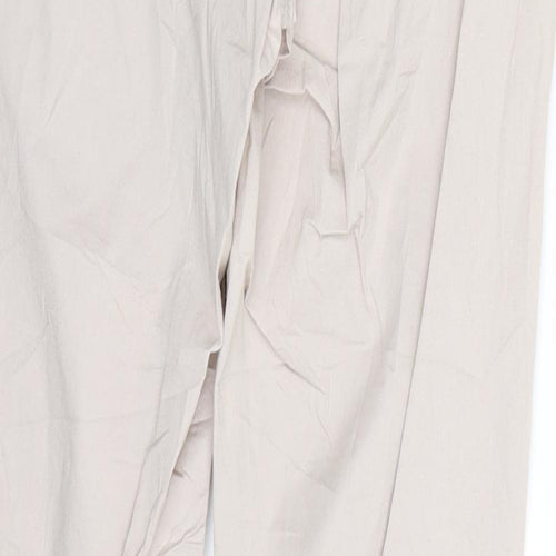 Ginatricot Womens Beige   Trousers  Size 12 L29 in