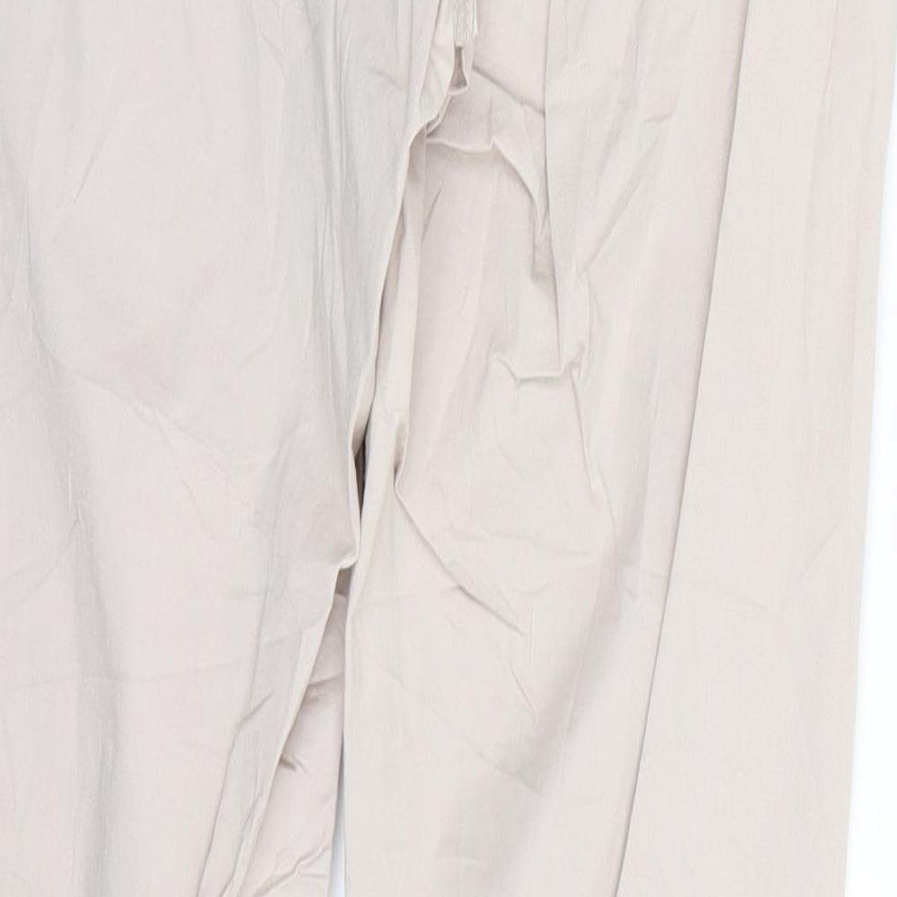 Ginatricot Womens Beige   Trousers  Size 12 L29 in