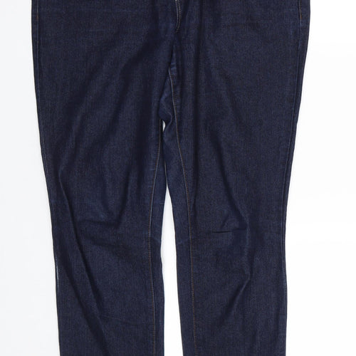 Dorothy Perkins Womens Blue  Denim Straight Jeans Size 14 L24 in
