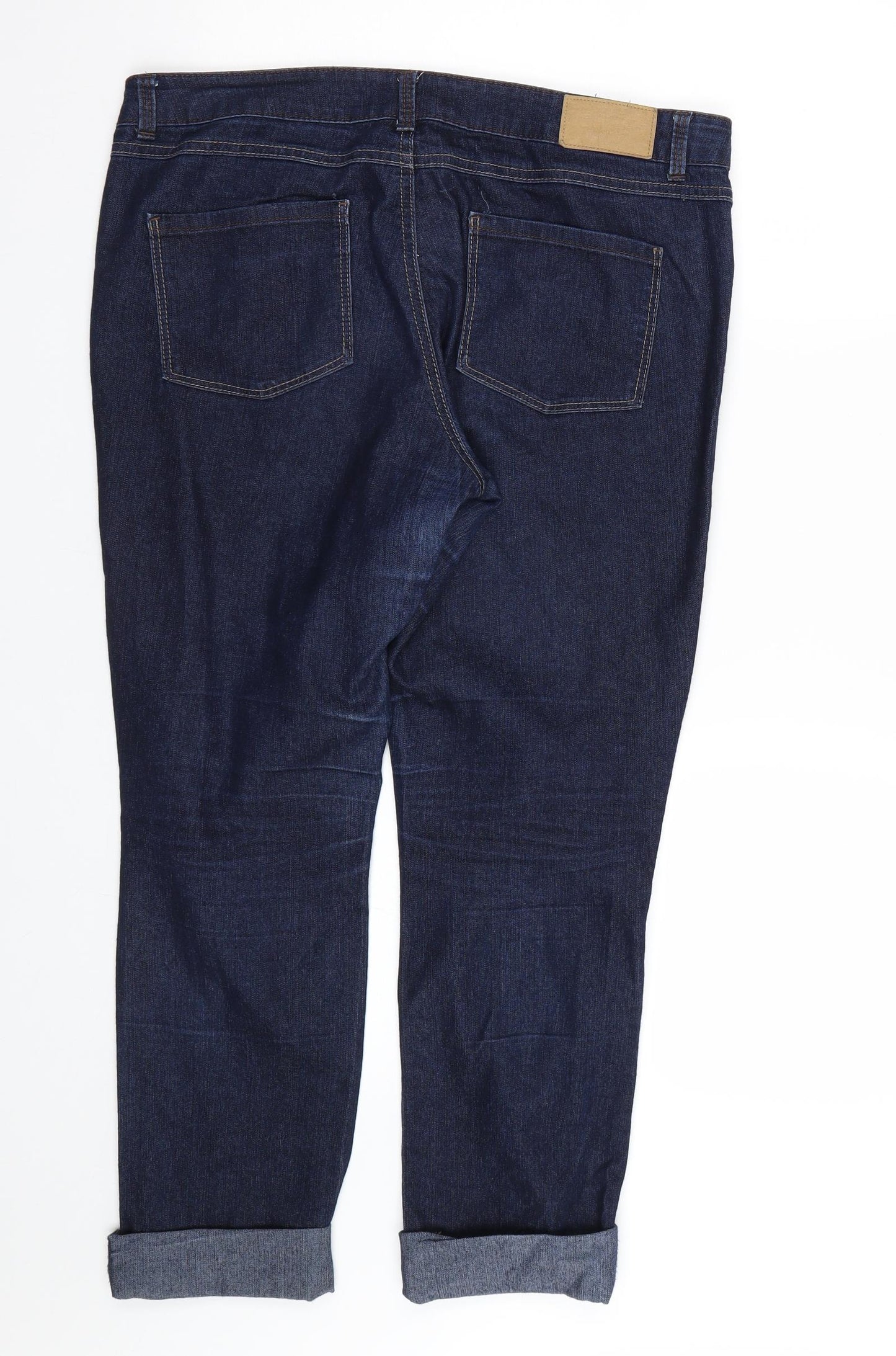 Dorothy Perkins Womens Blue  Denim Straight Jeans Size 14 L24 in