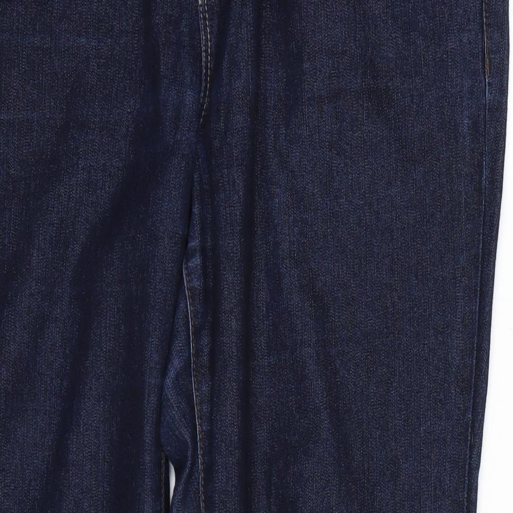 Dorothy Perkins Womens Blue  Denim Straight Jeans Size 14 L24 in