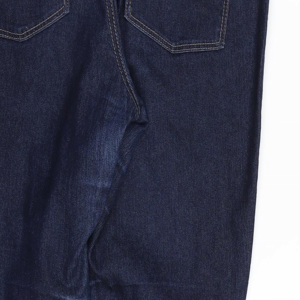 Dorothy Perkins Womens Blue  Denim Straight Jeans Size 14 L24 in
