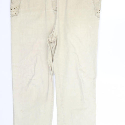 Preworn Womens Beige   Trousers  Size 36 L26 in