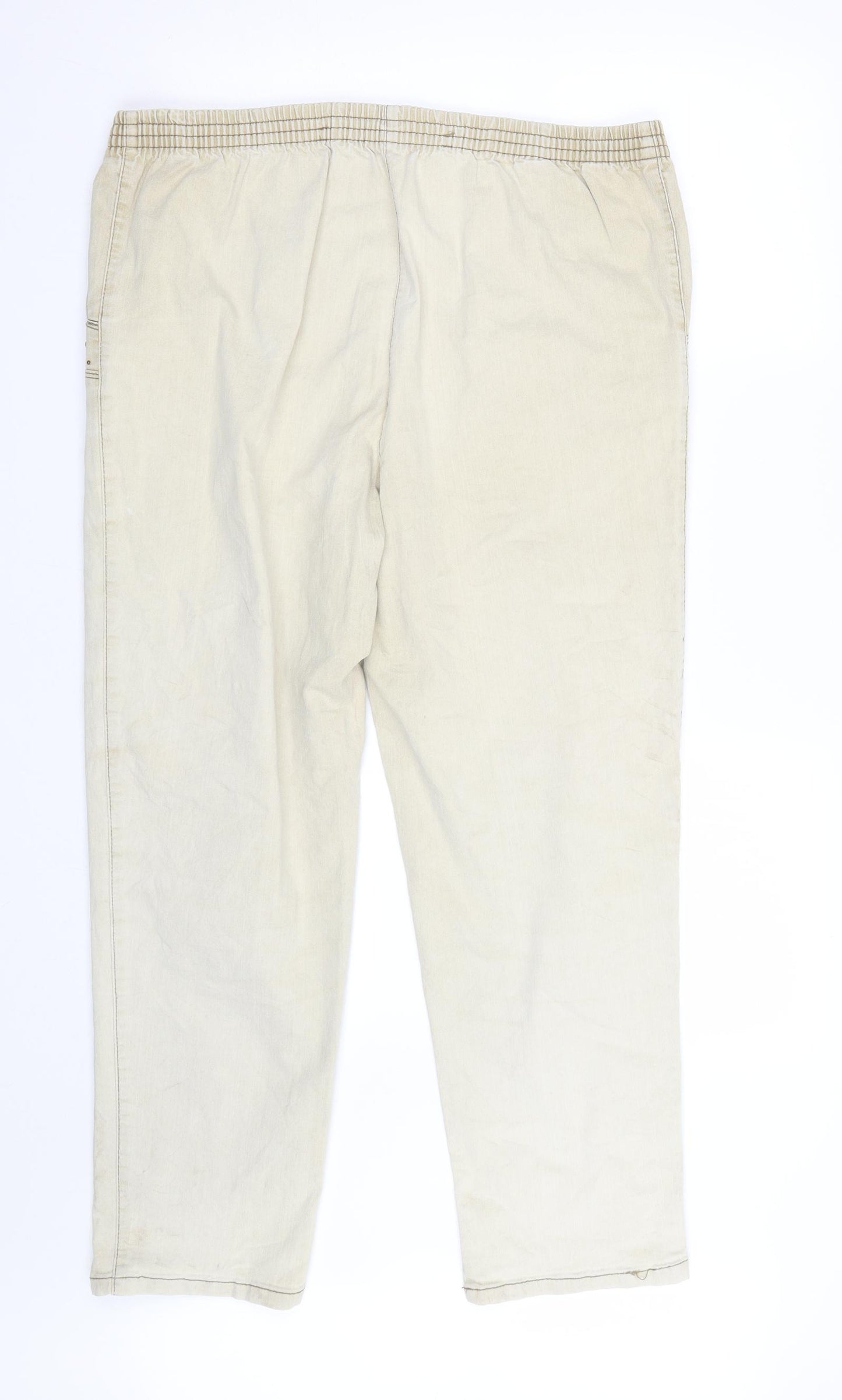 Preworn Womens Beige   Trousers  Size 36 L26 in
