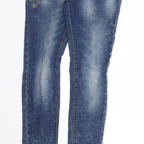 Resala Womens Blue  Denim Skinny Jeans Size 28 L28 in