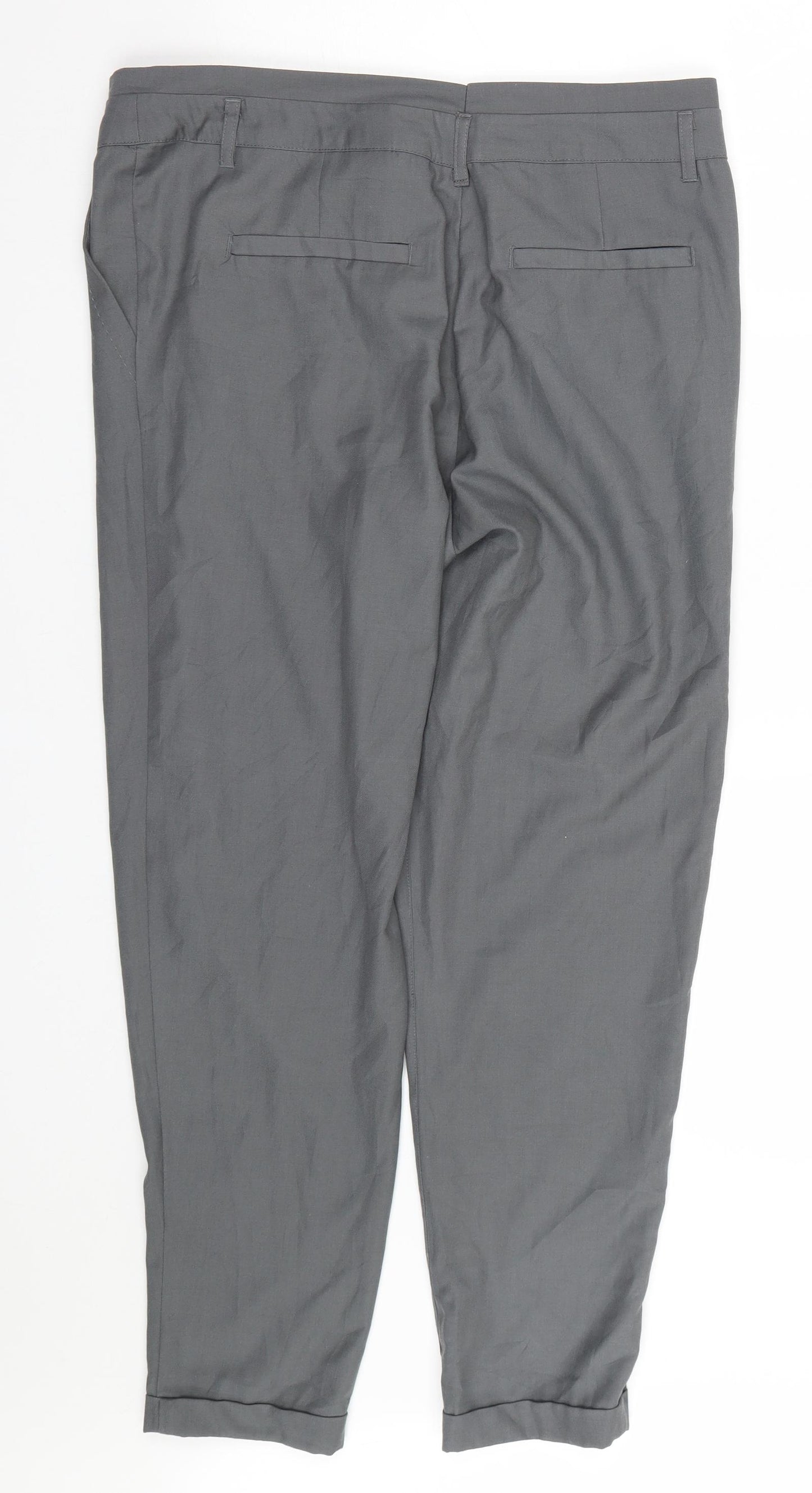 Preworn Womens Grey   Trousers  Size 34 L26 in
