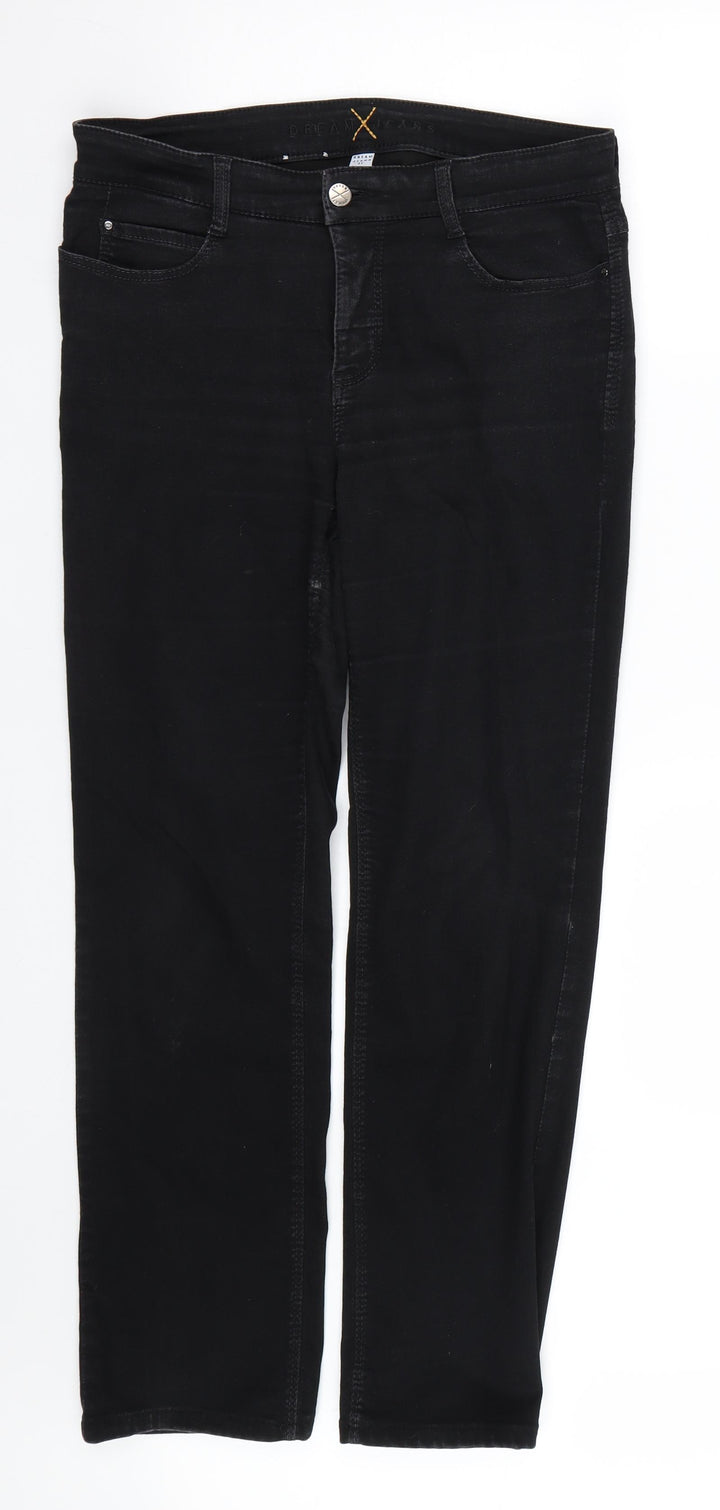 Dream jeans Womens Black Straight Jeans Size 32 L27 in