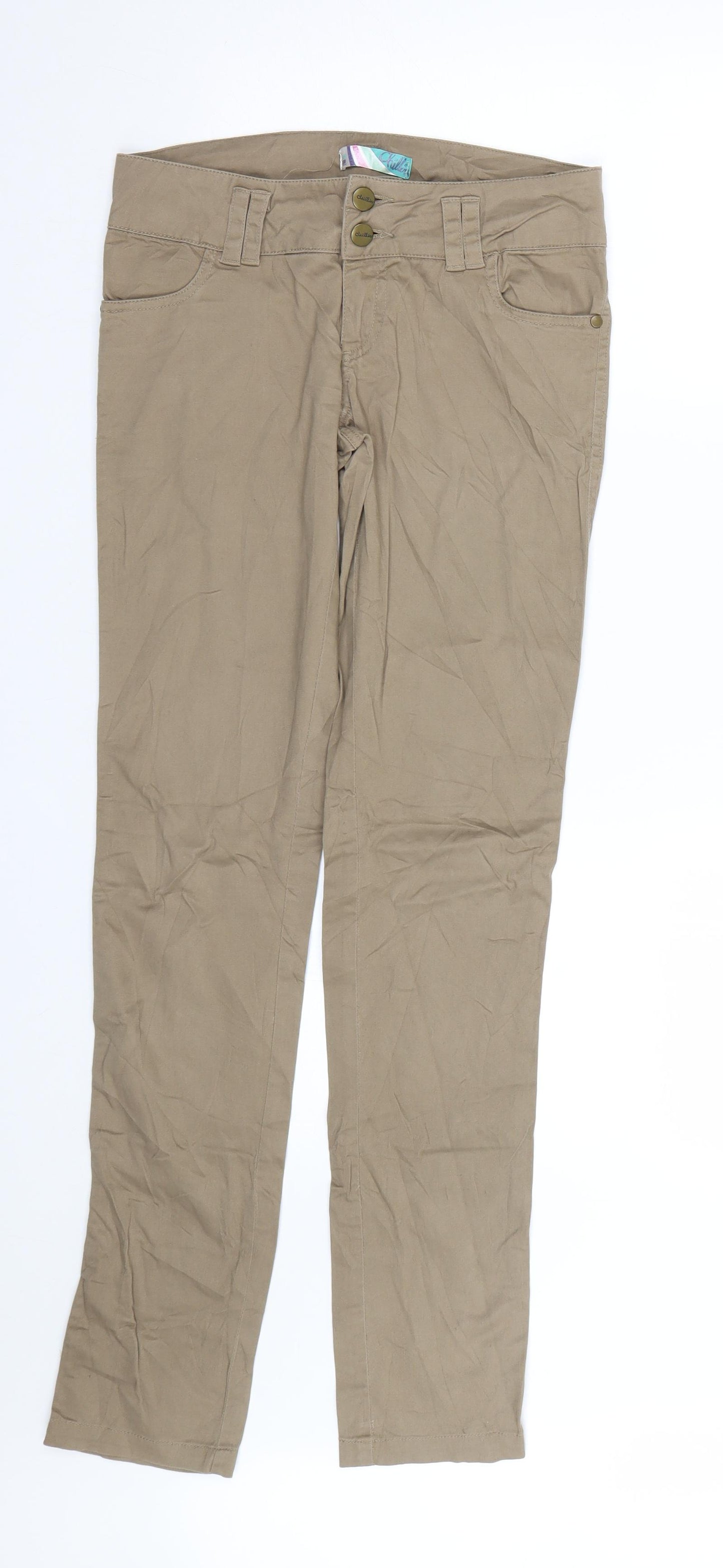 Chillin Womens Brown   Trousers  Size XS L30 in