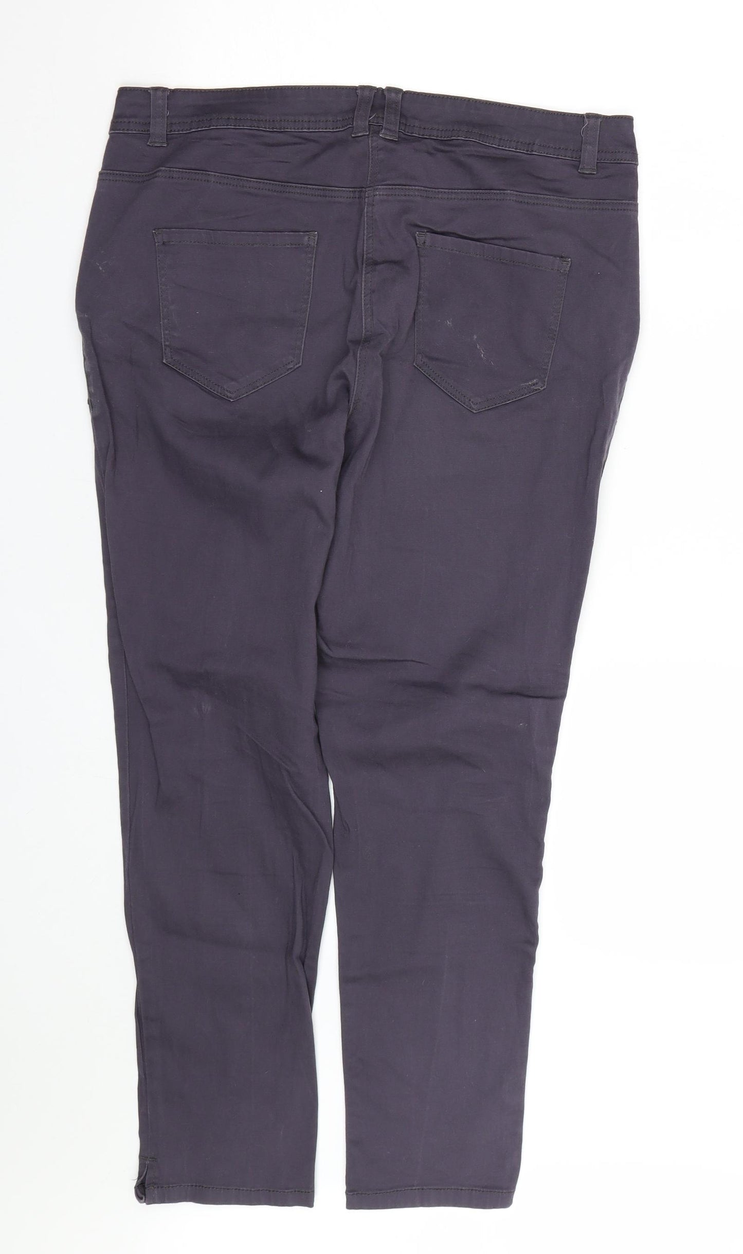 George Womens Purple   Trousers  Size 14 L26 in