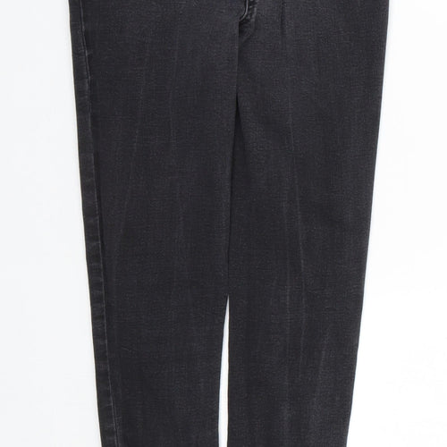 Papaya Womens Black  Denim Skinny Jeans Size 8 L26 in