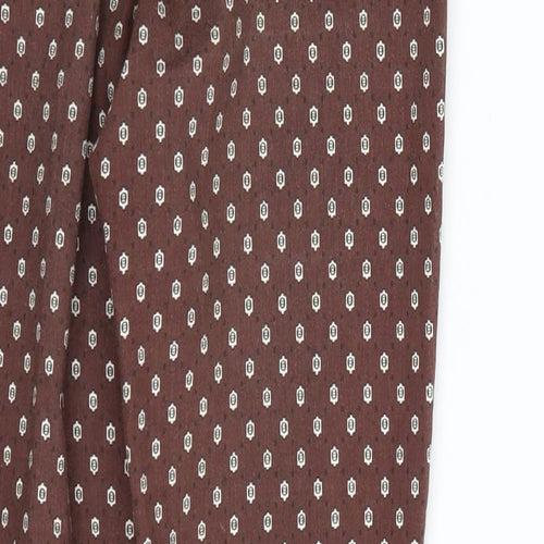 H&M Womens Brown Polka Dot  Trousers  Size 8 L26 in