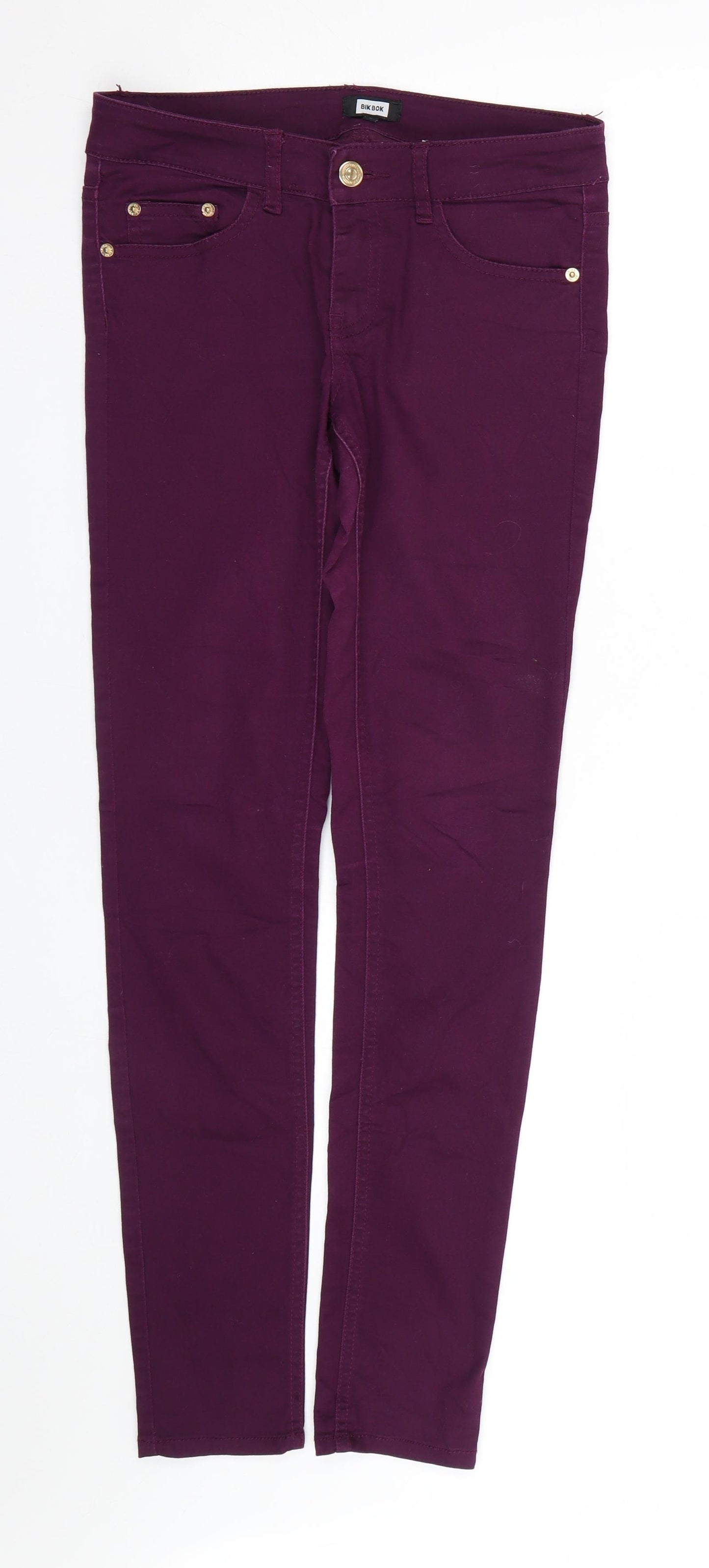 Bik bok Womens Purple   Skinny Jeans Size 8 L29 in