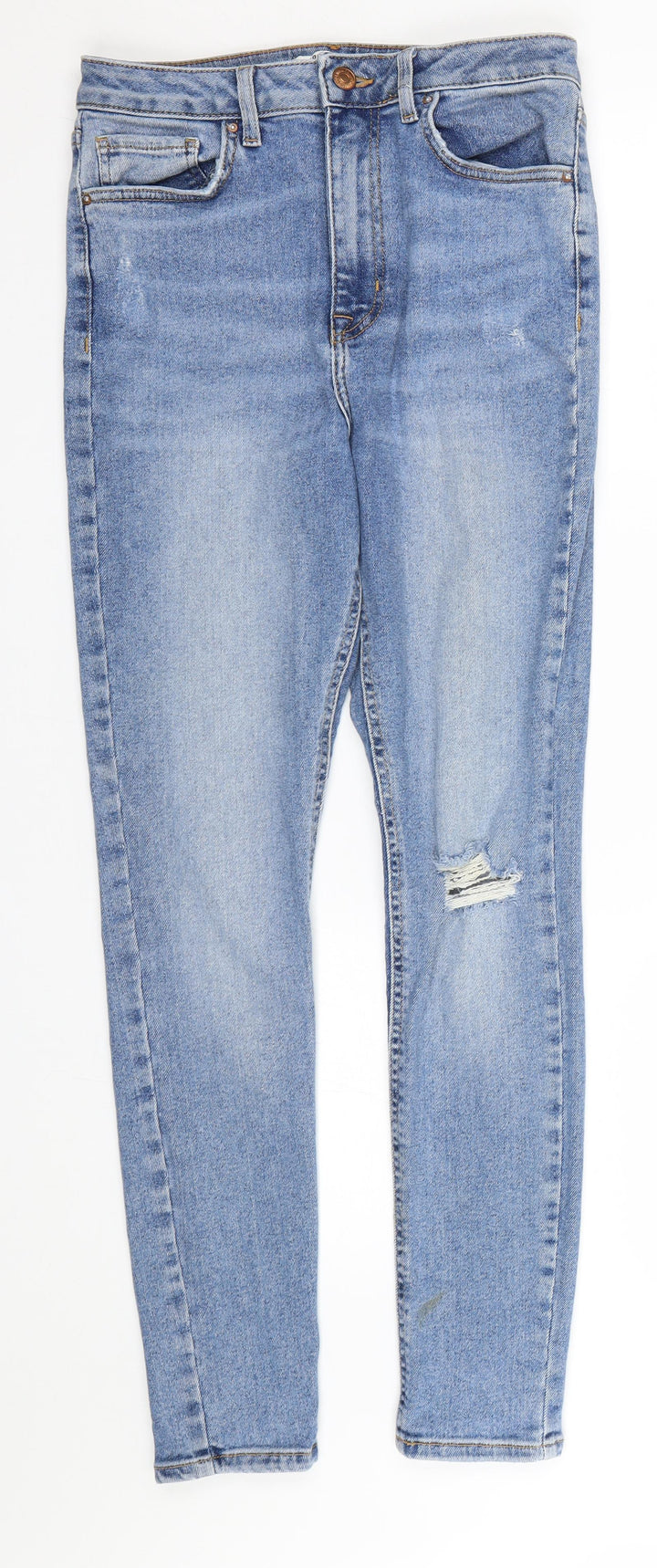 FOREVER 21 Womens Blue Denim Skinny Jeans Size 27 L27 in