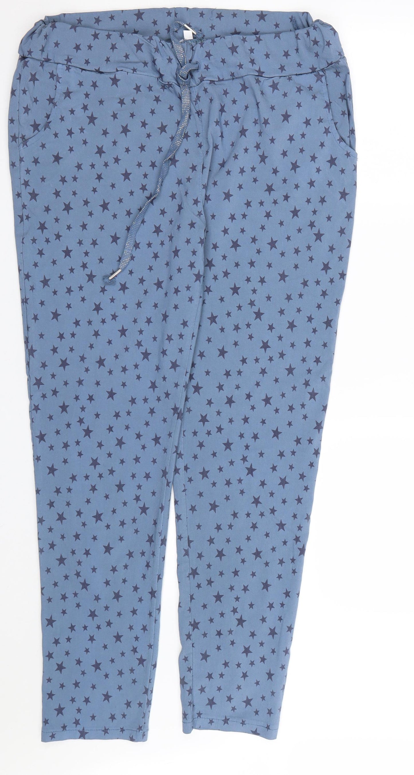 Preworn Womens Blue Polka Dot  Cami Lounge Pants Size M