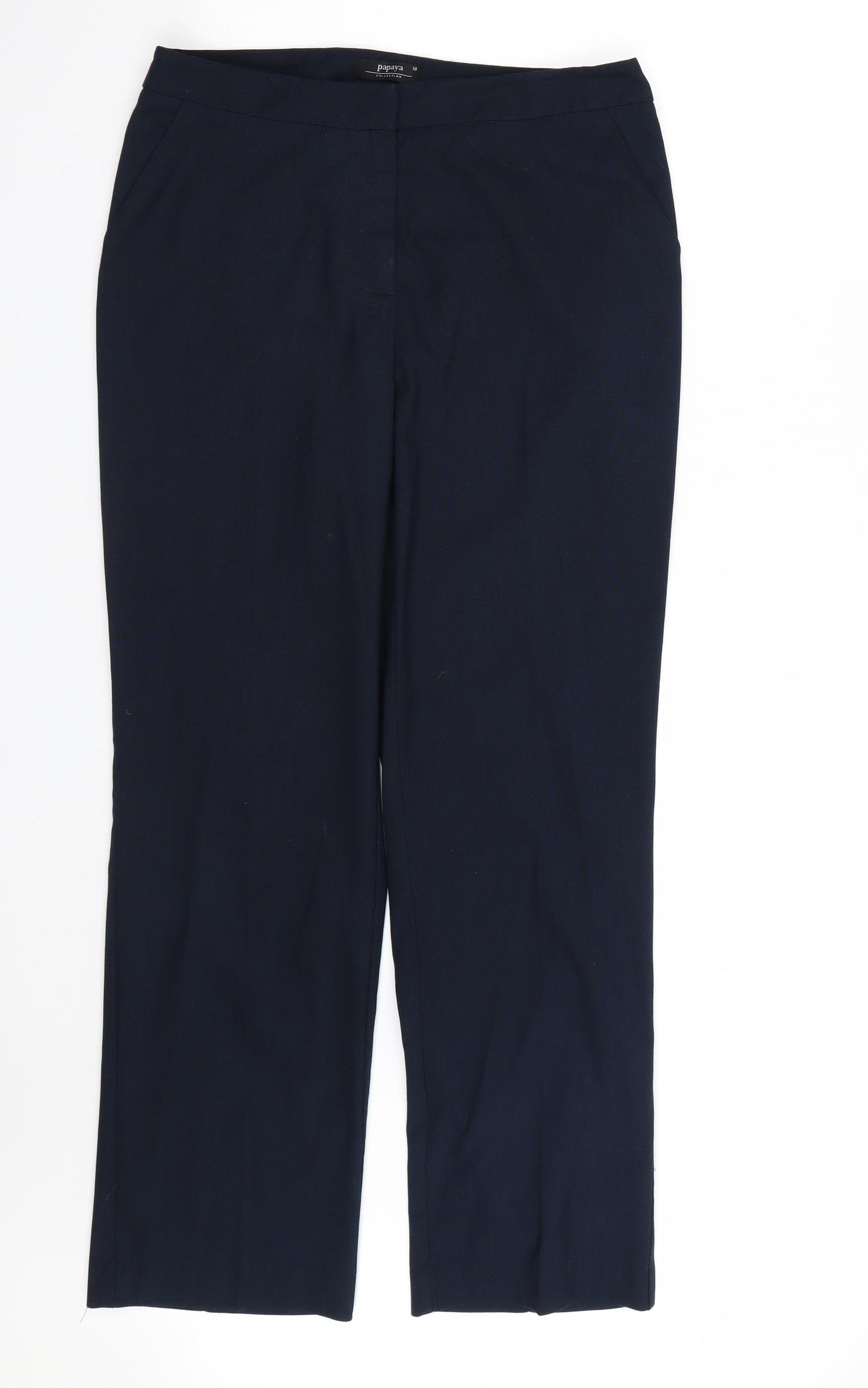 Papaya Womens Blue   Trousers  Size 10 L27 in