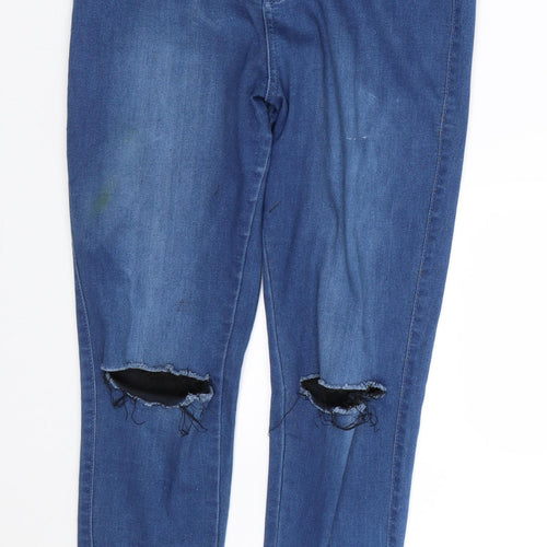 Missguided Womens Blue   Skinny Jeans Size 12 L27 in