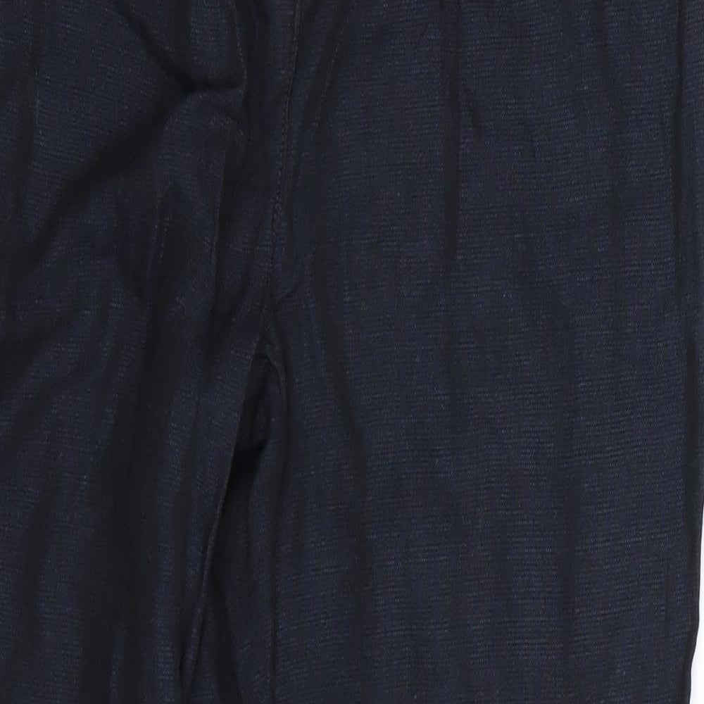 NEXT Womens Blue   Cropped Trousers Size 8 L23 in