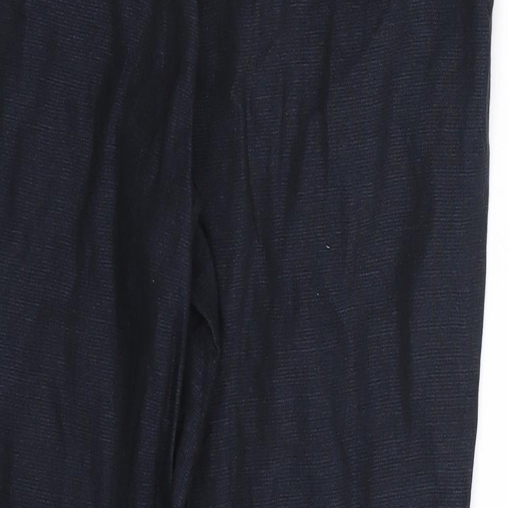 NEXT Womens Blue   Cropped Trousers Size 8 L23 in
