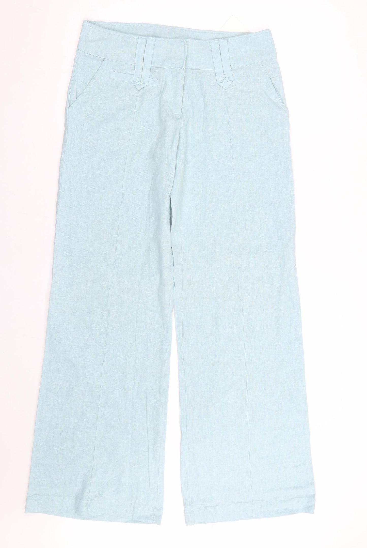 Eisenegger Womens Blue   Capri Trousers Size 10 L31 in