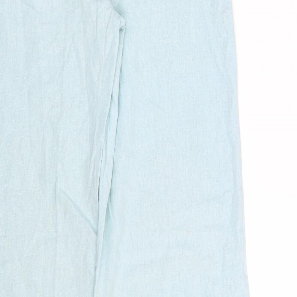 Eisenegger Womens Blue   Capri Trousers Size 10 L31 in