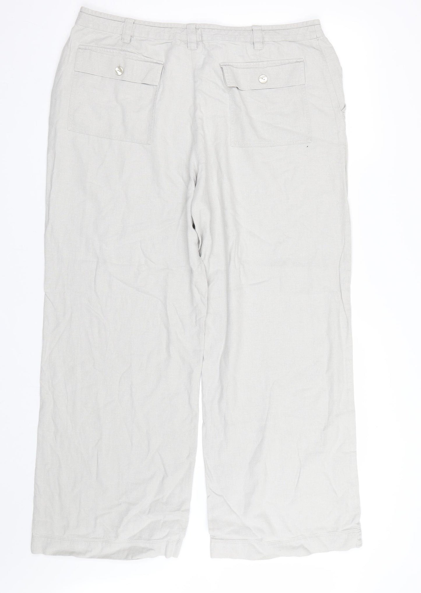 NEXT Womens Beige   Trousers  Size 16 L26 in