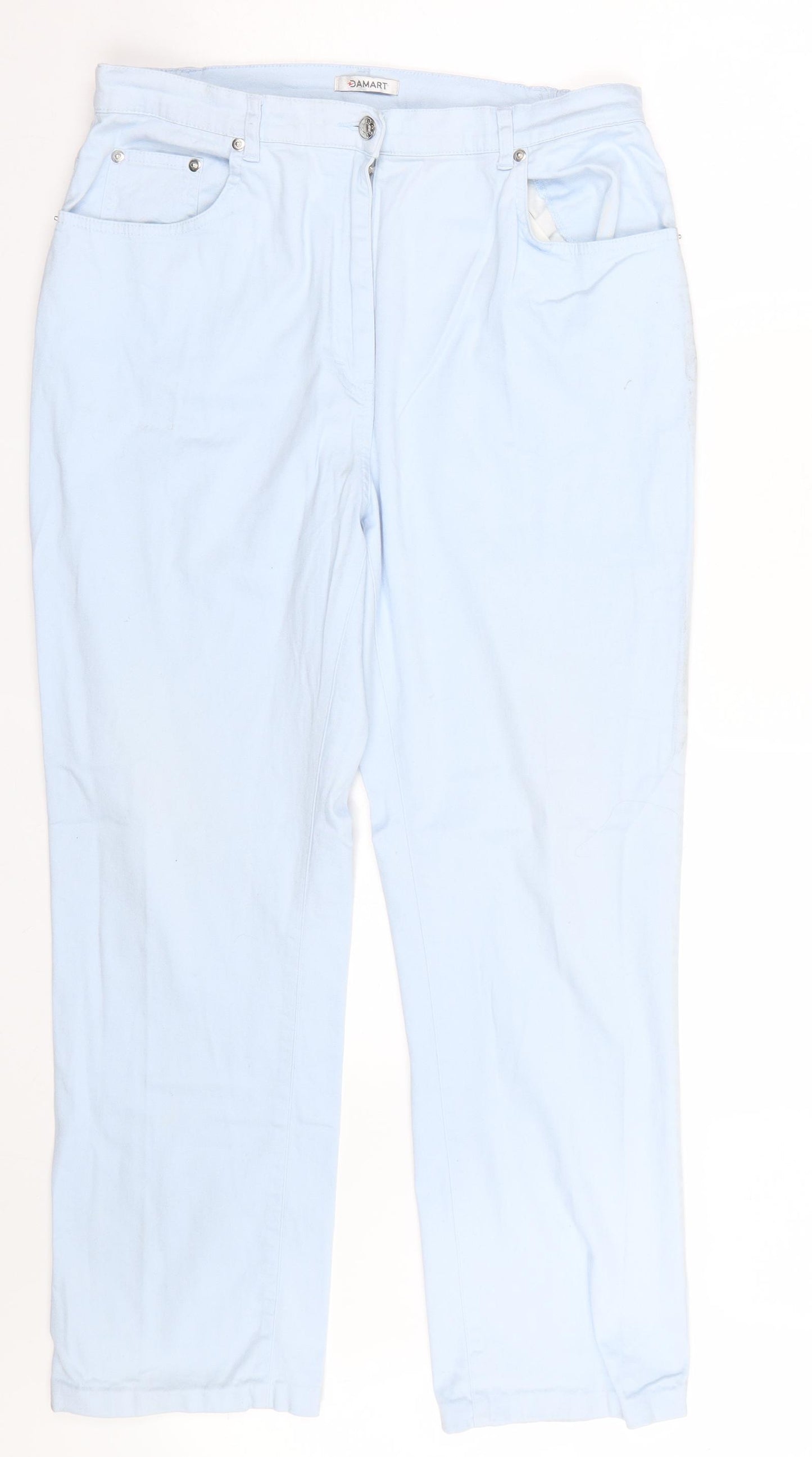 Damart Womens Blue   Trousers  Size 16 L26 in