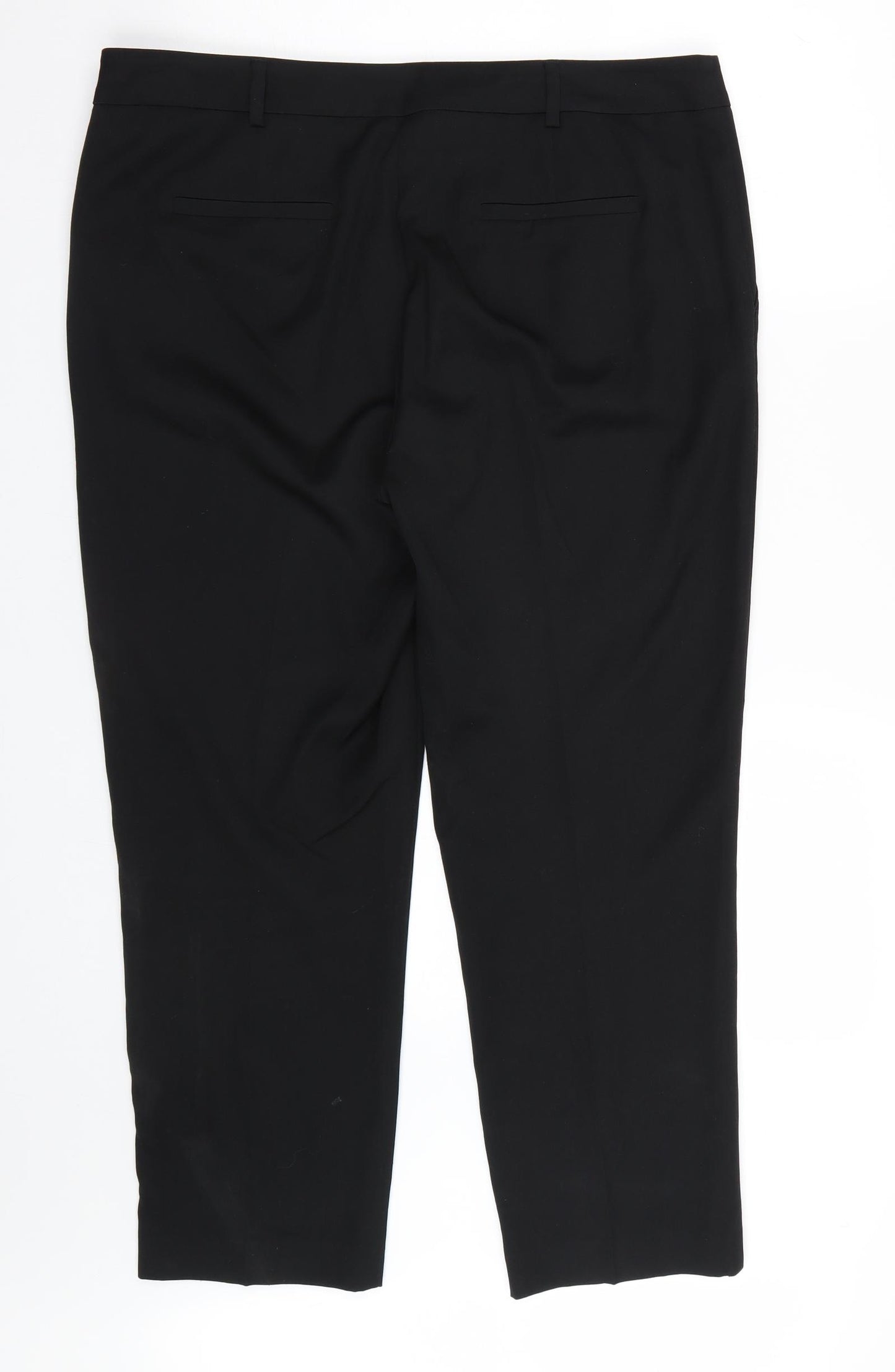 TU Womens Black   Trousers  Size 16 L25 in