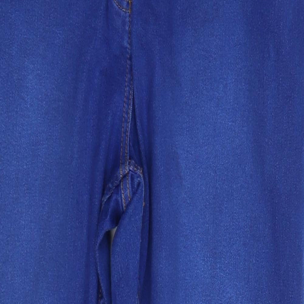 Cotton Traders Womens Blue   Skinny Jeans Size 18 L28 in