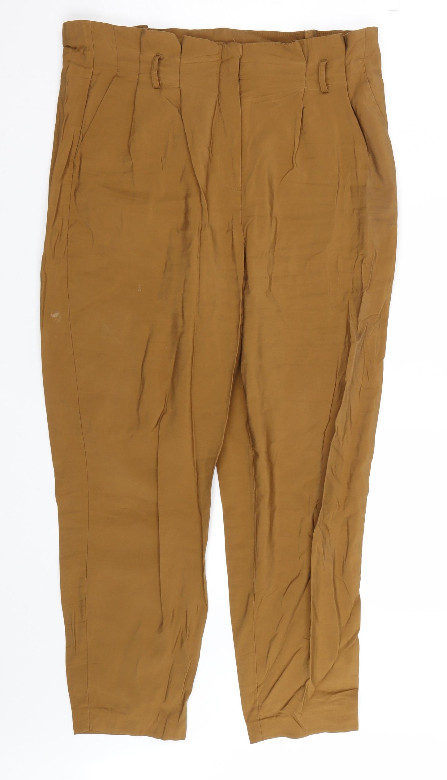 TU Womens Brown   Capri Trousers Size 12 L24 in