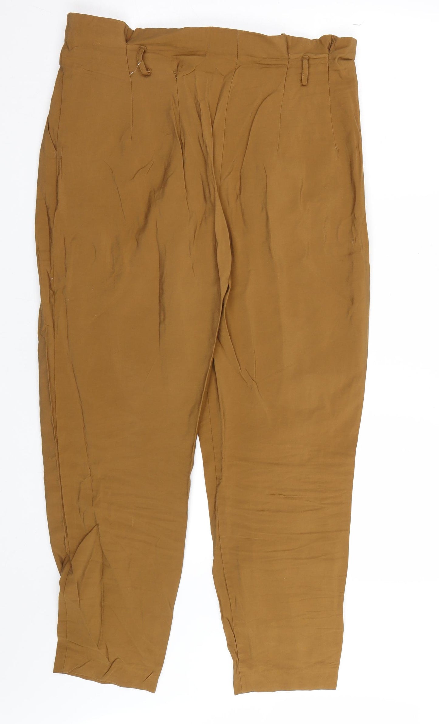 TU Womens Brown   Capri Trousers Size 12 L24 in