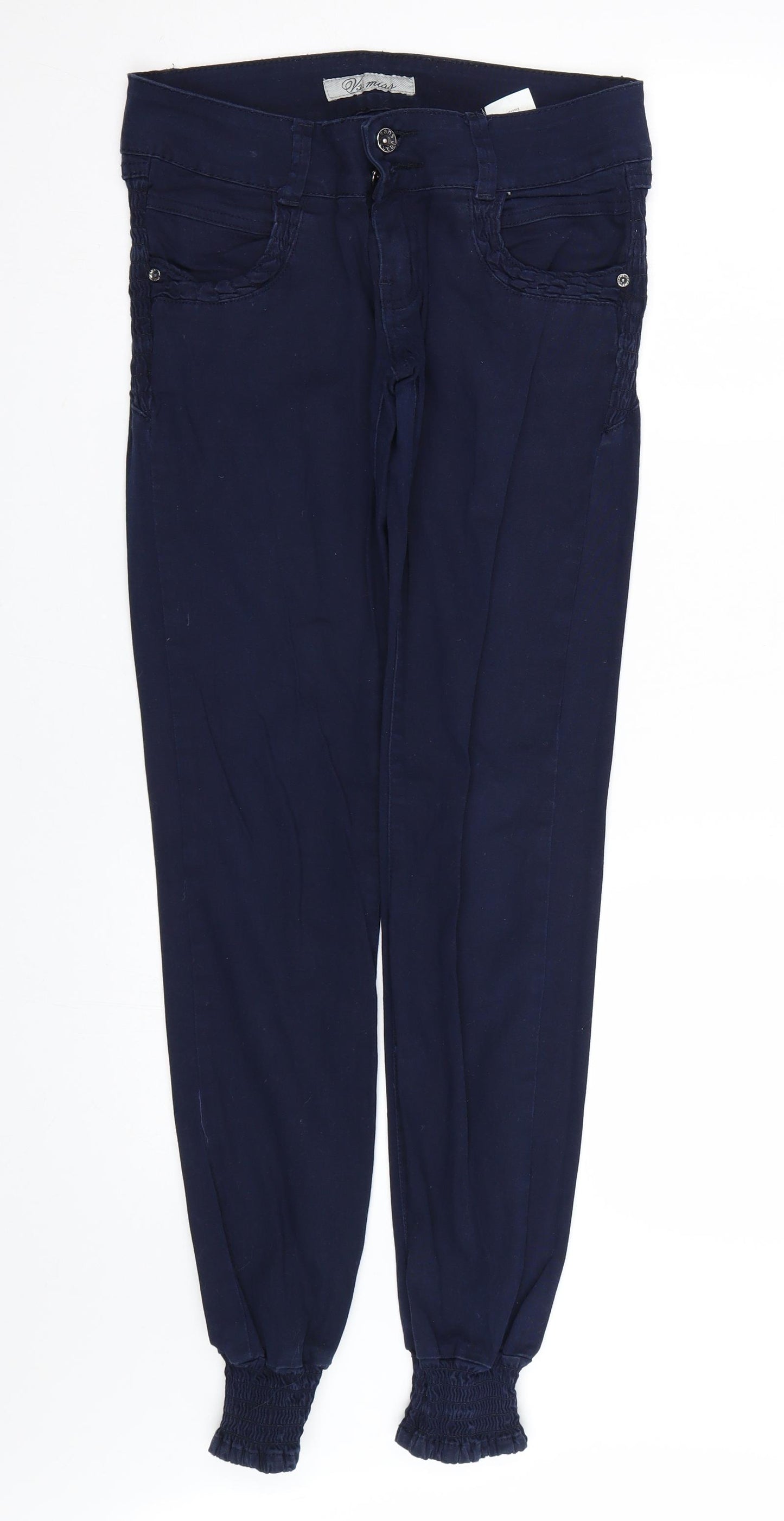 Vs. Miss Womens Blue   Trousers  Size 12 L30 in