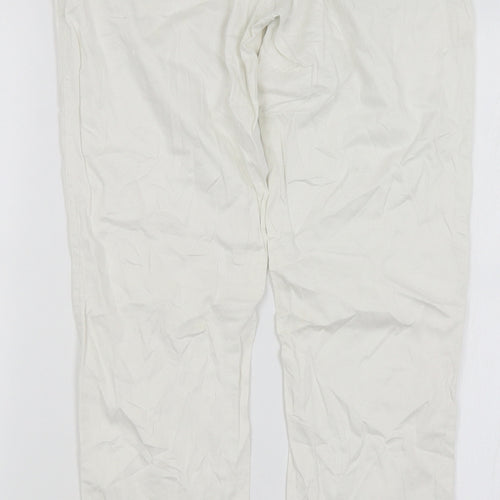 Elysee Womens White   Trousers  Size M L28 in