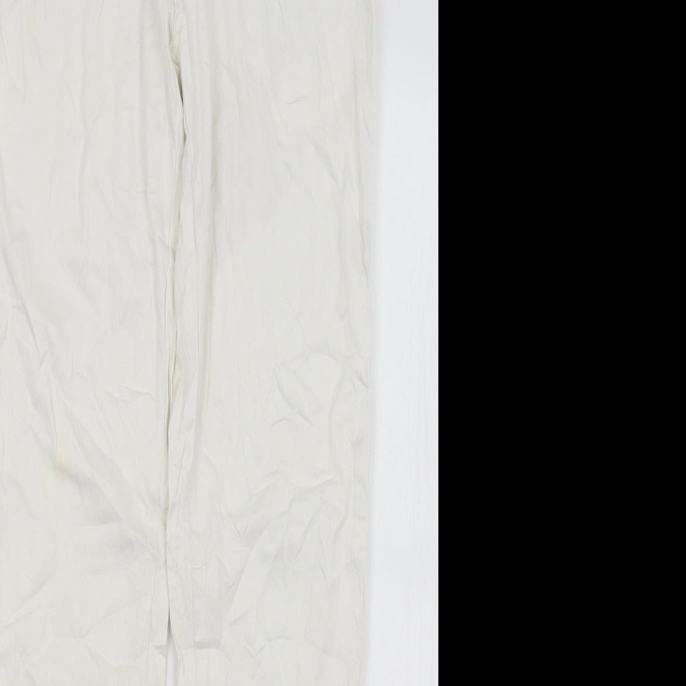 Elysee Womens White   Trousers  Size M L28 in
