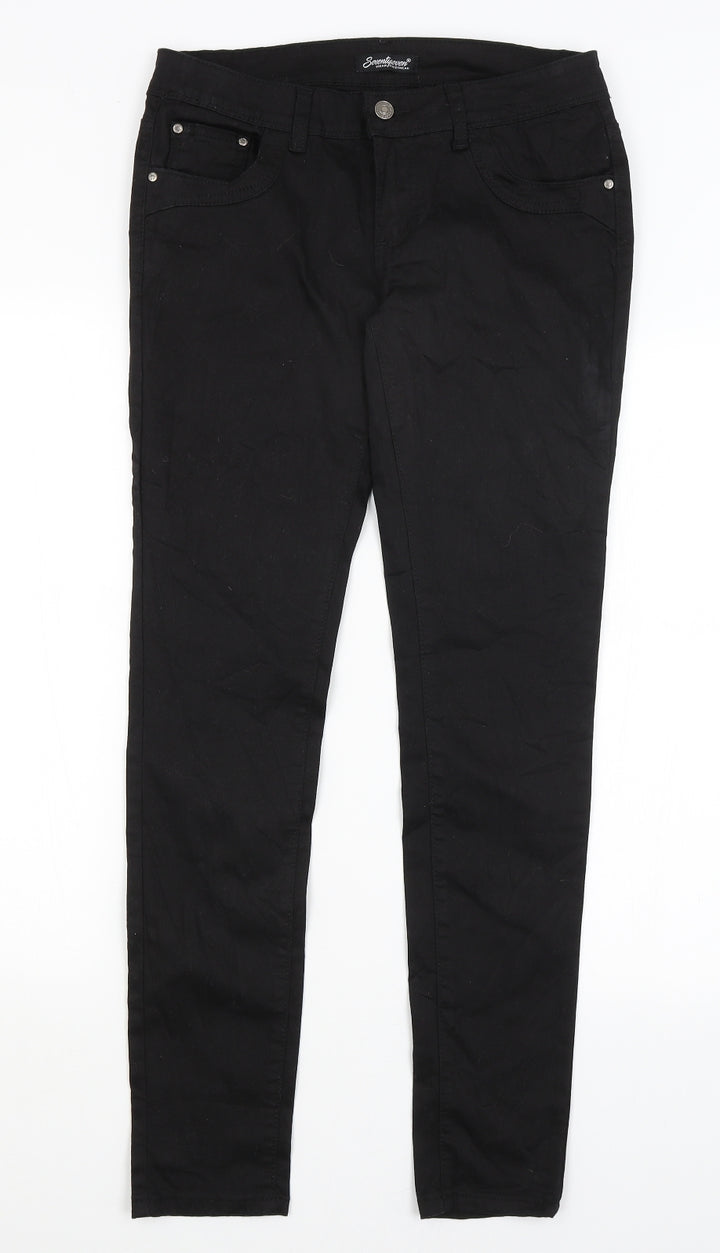 Seventy Seven Womens Black Skinny Jeans Size L L30 in