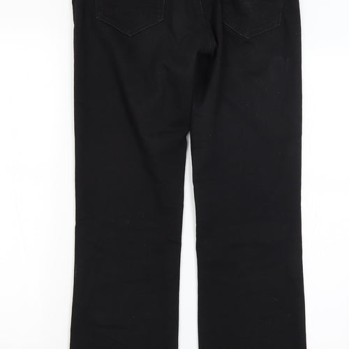 Preworn Womens Black   Trousers  Size 28 in L29 in