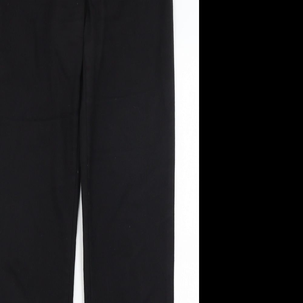Preworn Womens Black   Trousers  Size 28 in L29 in