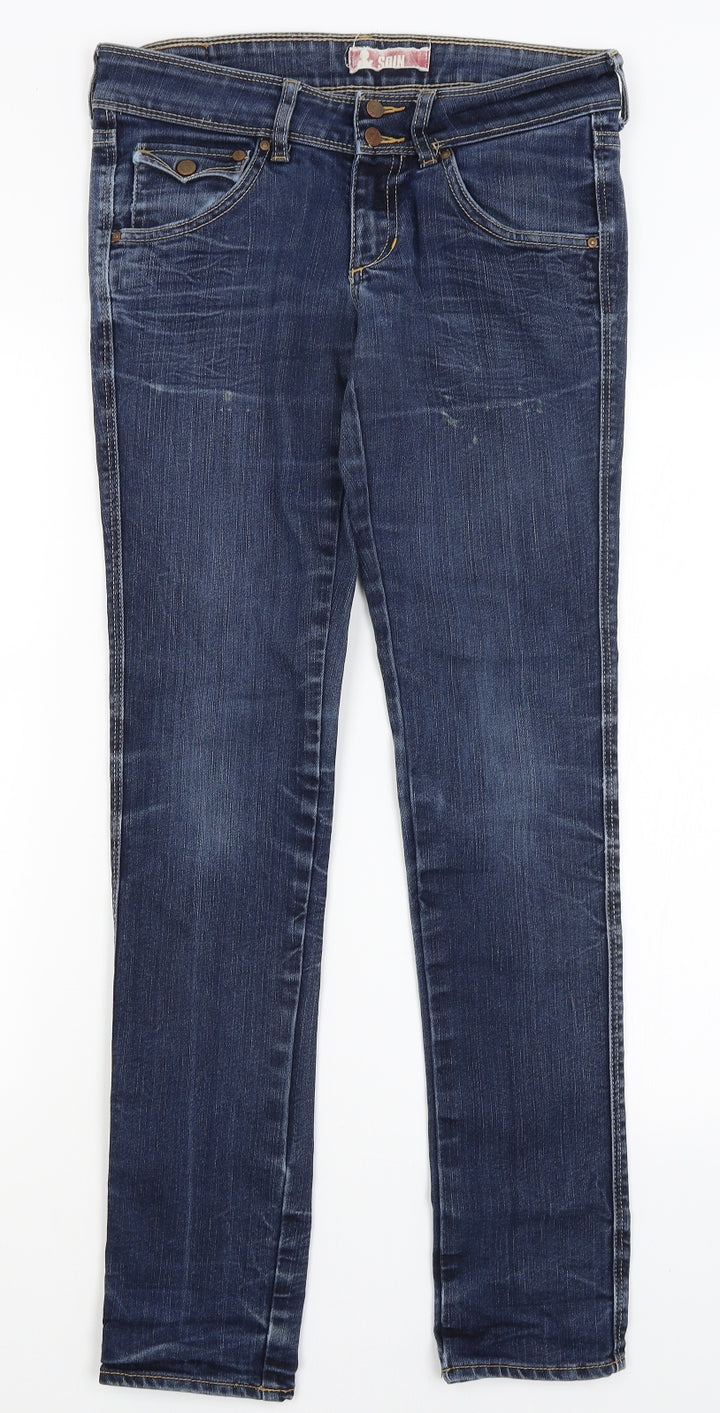 & Soin Mens Blue Skinny Jeans Size 28 in L31 in
