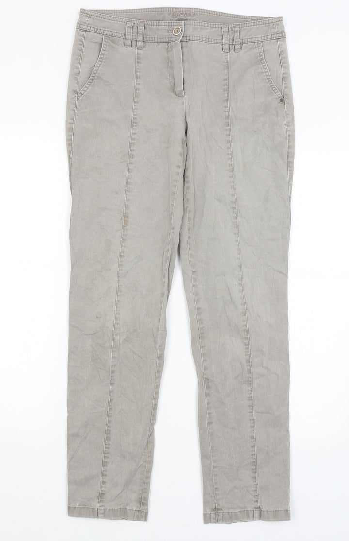 Gerry Weber Womens Grey Trousers Size 12 L30 in