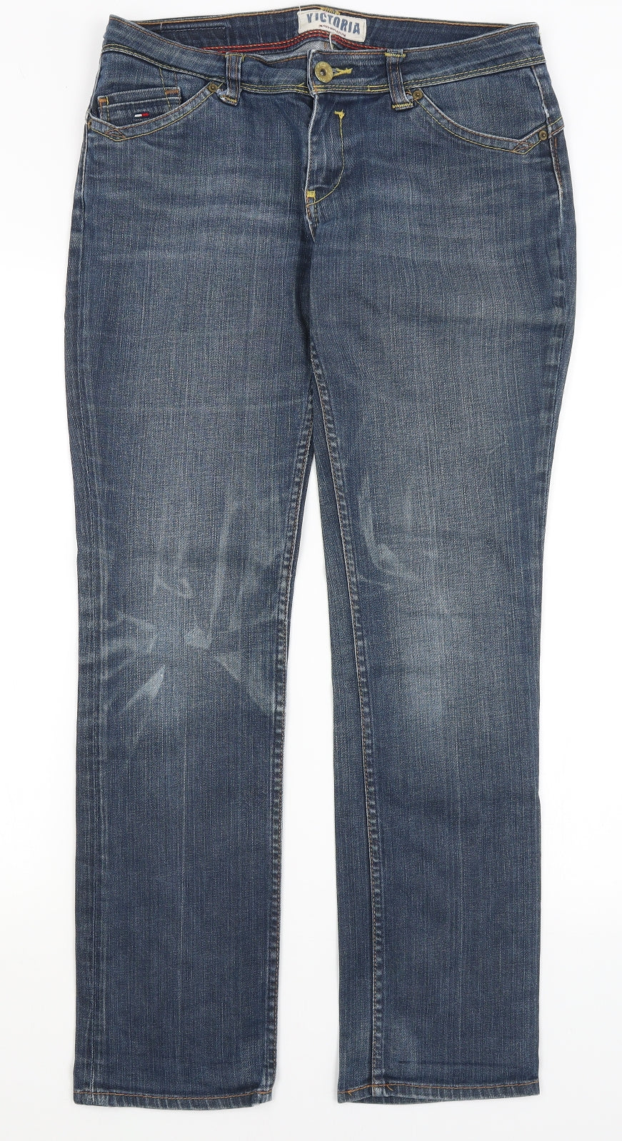 Hilfiger Jeans Mens Blue   Straight Jeans Size 32 in L30 in