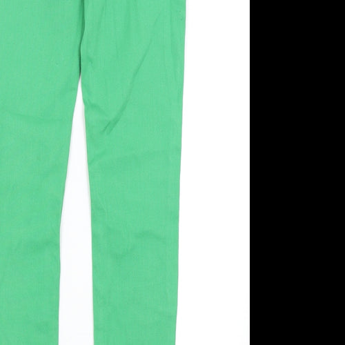 Baby Doll Womens Green   Skinny Jeans Size 10 L31 in
