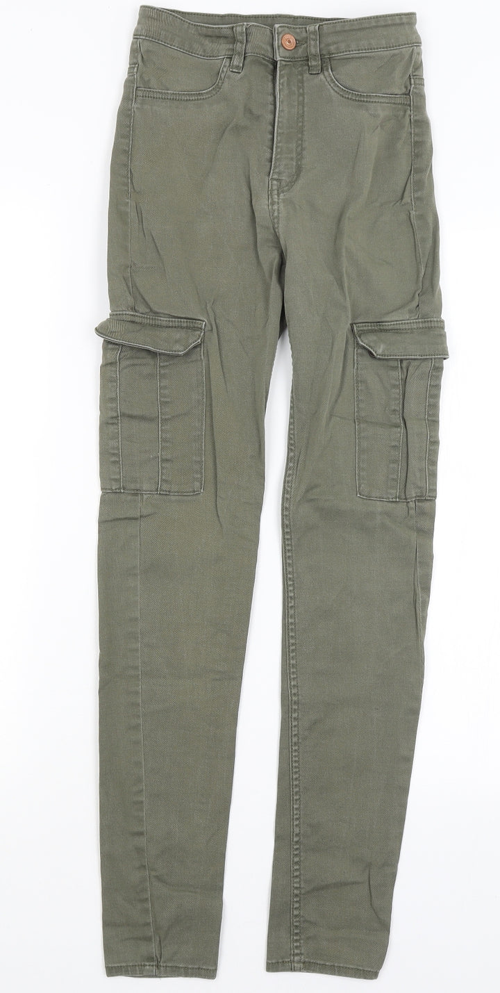 Divided Womens Green   Skinny Jeans Size 6 L28 in