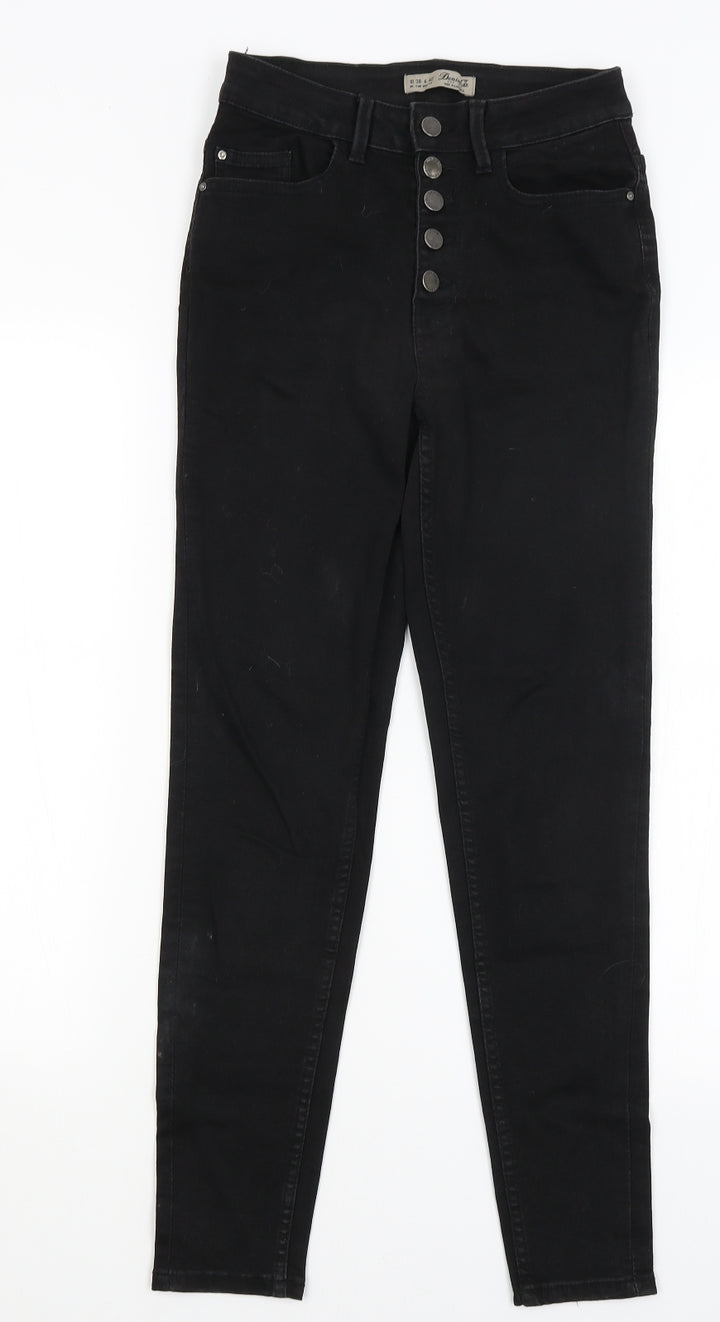Denim Co Womens Black Skinny Jeans Size 10 L28 in