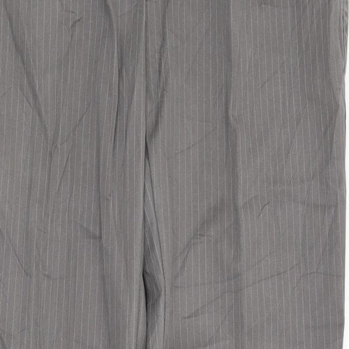 Carry Womens Grey Striped  Trousers  Size L L32 in