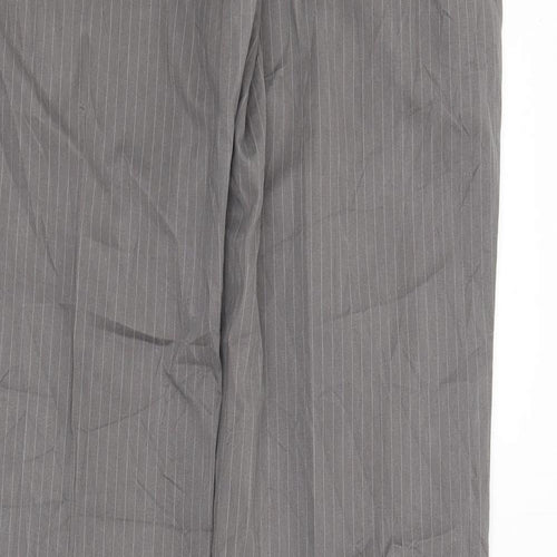 Carry Womens Grey Striped  Trousers  Size L L32 in